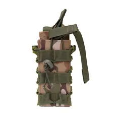 Подсумок под 2 магазина АК/AR-15 Oxford 600D на Molle пластиковые бока Defender Мультикам