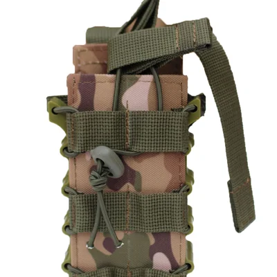 Подсумок под 2 магазина АК/AR-15 Oxford 600D на Molle пластиковые бока Defender Мультикам