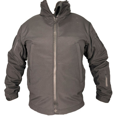 Куртка Soft Shell с флис кофтой черная Pancer