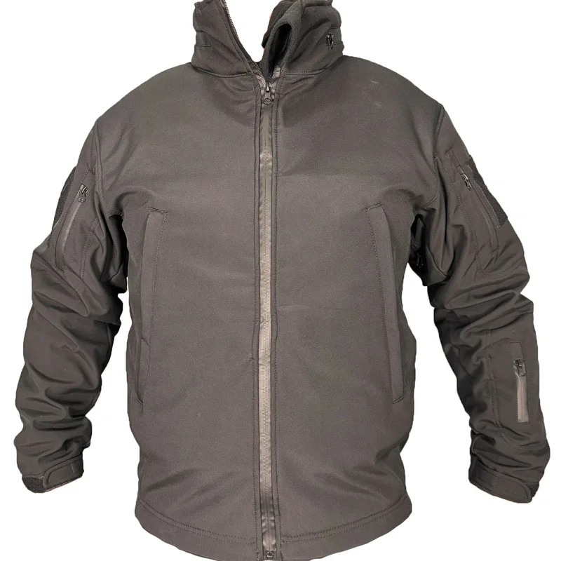 Куртка Soft Shell с флис кофтой черная Pancer