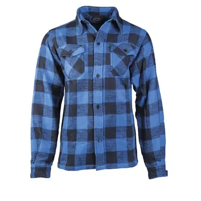 Рубашка фланелевая в клетку черно-синяя МИЛ ТЕК Германия