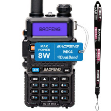 Рация Baofeng UV-5R (MK4) 8 Ватт в комплекте с отстегивающимся ремешком на шею Mirkit