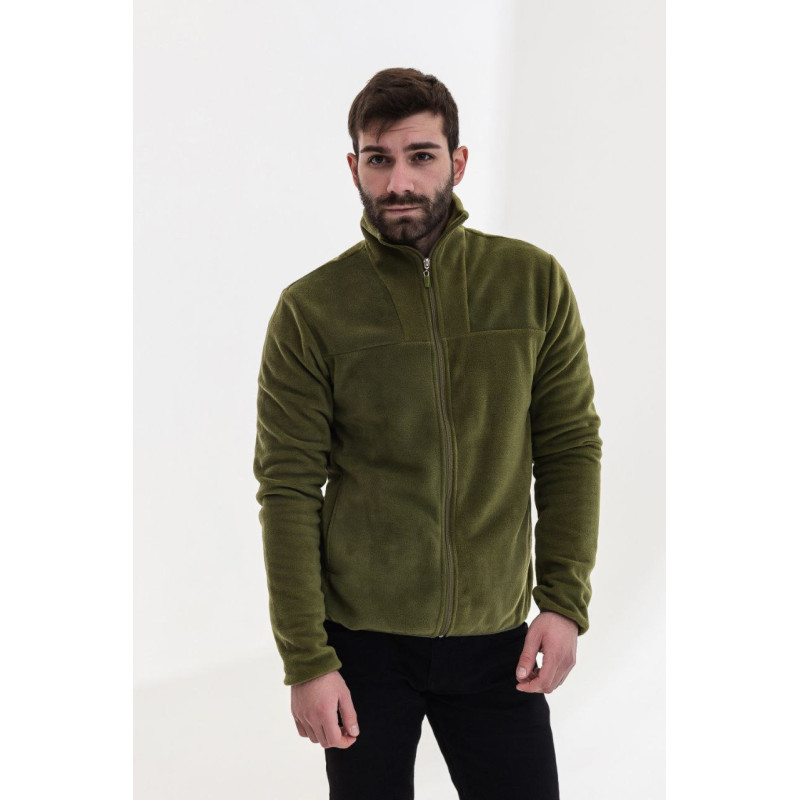 Кофта флисовая База полар 270 гр/м хаки/олива Inter XXL