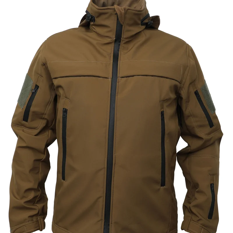 Куртка Soft Shell браун койот под кобуру Pancer Protection 48