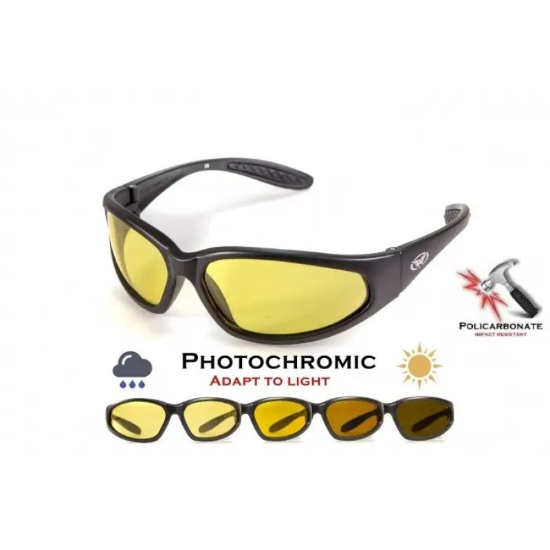 Очки защитные фотохромные Global Vision Hercules-1 Photochromic (yellow) желтые фотохромные