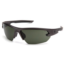 Очки защитные Venture Gear Tactical Semtex 2.0 Gun Metal (forest gray) Anti-Fog чёрно-зелёные в оправе цвета тёмный металлик