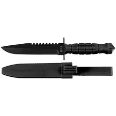 Нож боевой с пластиковой рукояткой в ​​пластиковом чехле Kampfmesser MFH Германия Black
