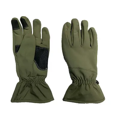 Перчатки Soft Shell сенсорные зимние Pancer олива