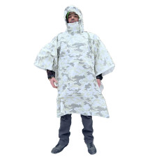 Маскхалат пончо белый мультикам Pancer Protection