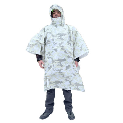 Маскхалат пончо белый мультикам Pancer Protection
