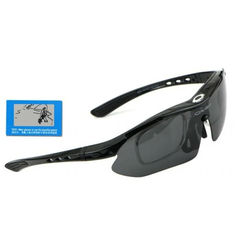 Очки OAKLEY (5 линз) с поляризацией Черные