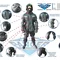 Тактический черный костюм для спецназа