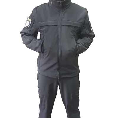Костюм из softshell для полиции черный