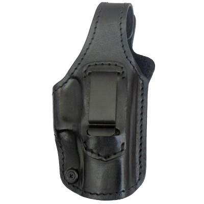 Кобура поясная кожаная формованная со скобой Glock 17