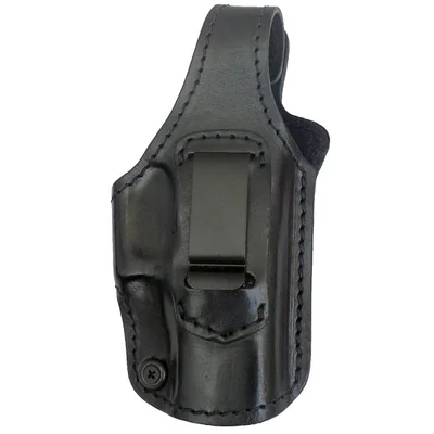 Кобура поясная кожаная формованная со скобой Glock 17