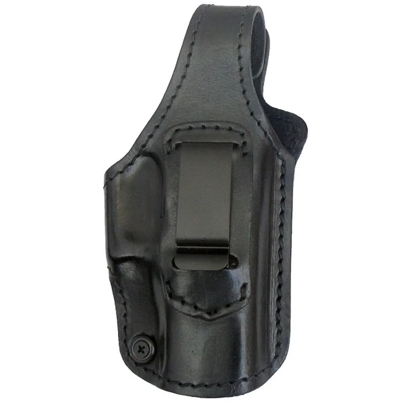 Кобура поясная кожаная формованная со скобой Glock 17