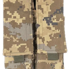 Подсумок закрытый двойной для 2 магазинов АК ТТХ Cordura 500D пиксель