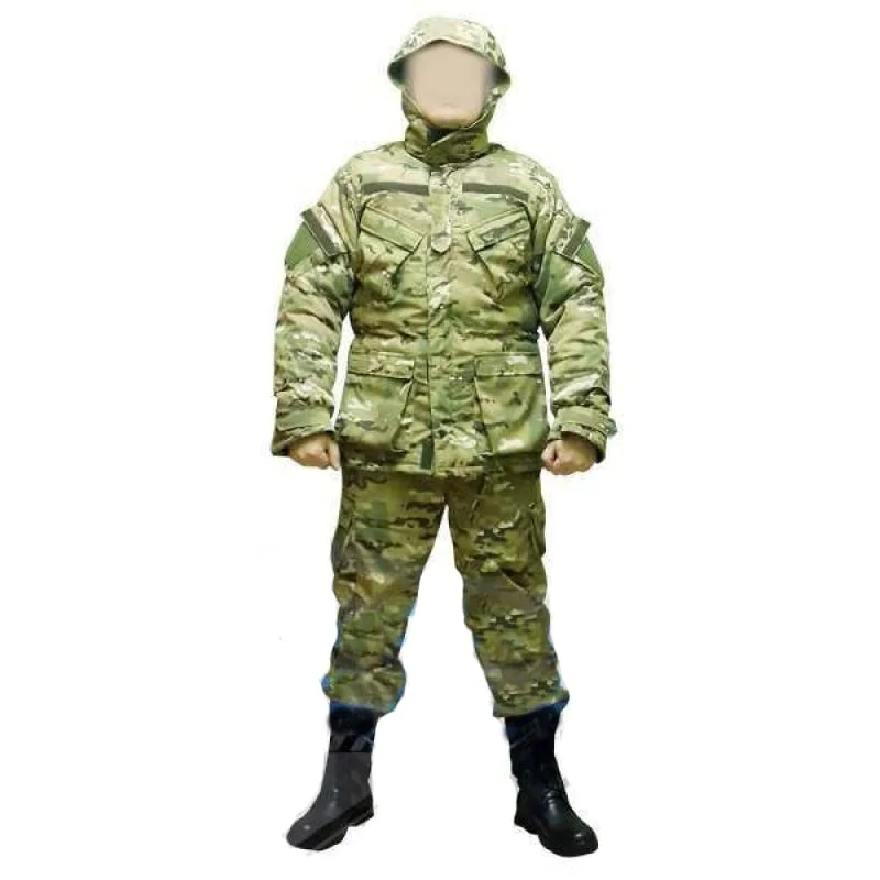 Зимний камуфляжный костюм, бушлат и штаны Мультикам -20 C