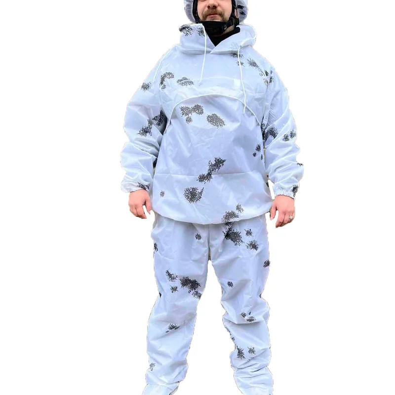 Маскировочный Белый костюм Клякса. 3 в 1. Куртка, штаны, кавер Pancer Protection 52