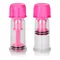 California Exotic Novelties Vacuum Twist Suckers - Вакуумные помпы для сосков, 10.3х3.8 см (розовый) California Exotic Novelties Vacuum Twist Suckers - Вакуумные помпы для сосков, 10.3х3.8 см (розовый)
