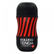 Tenga Rolling Tenga Gyro Roller Cup Strong - Мастурбатор, 15.5х7.1 см (чорний)