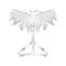 Жіноча портупея Art of Sex - Wings, L-2XL