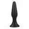 LoveToy Lure Me Large Anal Plug – силіконова анальна пробка, 12.5х3 см (чорний)