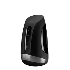 Satisfyer Men Heat Vibration - Маструбатор з функцією нагріву, 14х7 см (чорний)