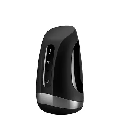 Satisfyer Men Heat Vibration - Маструбатор з функцією нагріву, 14х7 см (чорний)