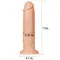 LoveToy - Realistic Long Dildo Flesh 11 - Фаллоимитатор на присоске, 28х6 см