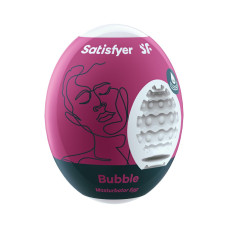 Satisfyer Masturbator Egg Single Bubble мастурбатор яйцо, 7х5.5 см (малиновый)