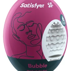 Satisfyer Masturbator Egg Single Bubble мастурбатор яйцо, 7х5.5 см (малиновый)