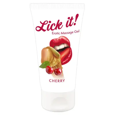 Lick It! Cherry - Масажний гель, 50 мл