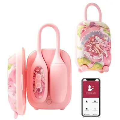 Віброяйце та вакуумний стимулятор у зарядному кейсі 2в1 BeYourLover Magic Suitcase