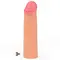 LoveToy Revolutionary Silicone Nature Extender - Удлиняющая эластичная насадка на член,+5 см (телесный)