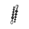 Satisfyer Love Beads Silicone - анальные цепочки, 20.5х3.4 см (черный)