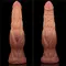 Dual-Layered Silicone Nature Cock 9.5" - Фалоімітатор, 24.5 см (тілесний)