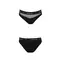 Passion PS006 Panties трусики з прозорою вставкою, XL (чорний)