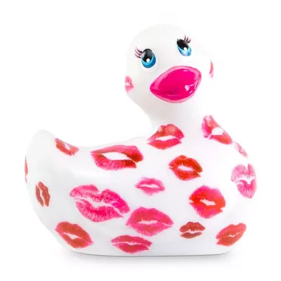 Big Teaze Toys I Rub My Duckie Romance 2.0 - вибратор уточка, 9 см (белый с красным)