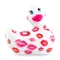 Big Teaze Toys Rub My Duckie Romance 2.0 - вібратор качка, 9 см (білий з червоним)