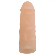Nature Skin Penis Sleeve реалістична насадка для збільшення члена, + 3 см (тілесний)
