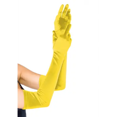 Довгі атласні рукавички Leg Avenue Extra Long Satin Gloves, One Size