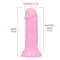 Фалоімітатор з ароматом жуйки - Toyz4lovers Delicious Dildo Bubble Gum, 15 см