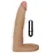 The Ultra Soft Double Vibrating 7 " - Анальная насадка с вибрацией, 17.8 см (телесный)