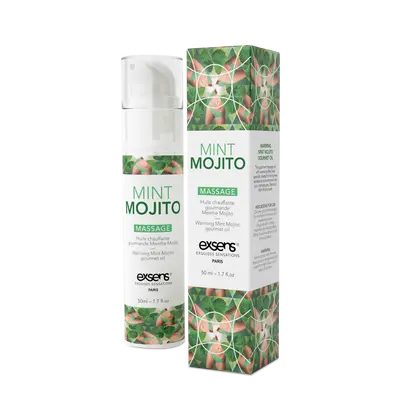 EXSENS Mojito - Їстівна масажна олія зі зігрівальним ефектом, 50 мл (мохіто)