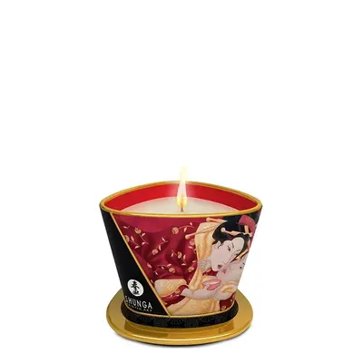 Shunga Massage Candle - Масажна свічка з ароматом полуниці, 170 мл