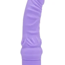 Get Real Mini Classic G-spot Vibrator - Реалистичный вибратор с венами, 17 см (пурпурный)