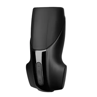 Satisfyer Men Vibration - супер-мастурбатор з вібрацією, 16х8 см (чорний)