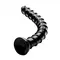 Hosed Swirl Hose 18" Long - длинный спиральный анальный стимулятор, 48.3х5.1 см (чёрный)