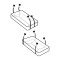 Pipedream Wraparound Mattress Restraints - Фиксаторы с манжетами на кровать